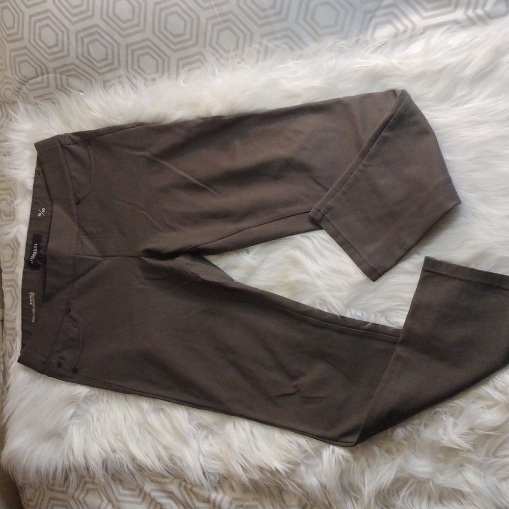 Liverpool Sienna pull-on leggings 10/30 dark olive - Picture 1 of 12